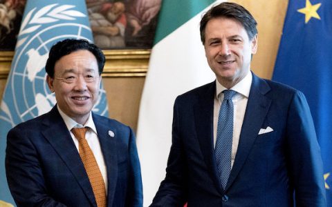 粮农组织新任总干事屈冬玉会见意大利总理孔特 承诺共同努力消除饥饿与营养不良