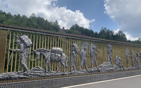 2019海外华文媒体四川采风行代表到大巴山茶文化小镇参访