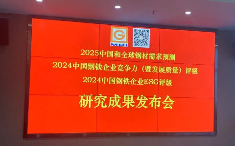 冶金工业规划院发布“2025中国和全球钢材需求预测”