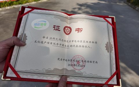 薪火相传文化根脉，汪科元获传承“沉香中药文化”非遗荣誉