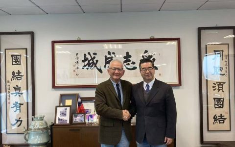 共工新闻社顾问钮则坚拜会国民党副主席萧旭岑 探讨两岸民间交流新趋势