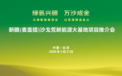 新疆麦盖提沙戈荒特大型新能源基地项目推介会成功举办